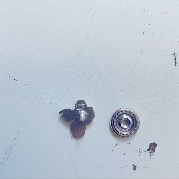 Vintage Leavens Sterling Moose Lapel Pin With Screw On Back - Picture 3 of 3